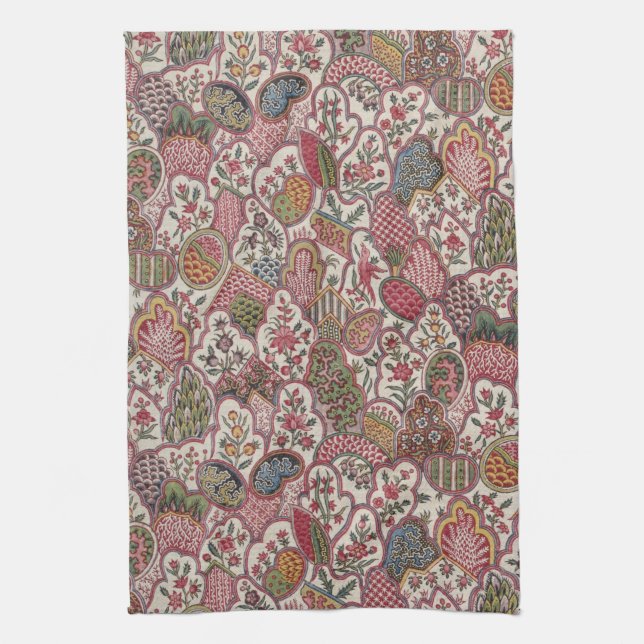 Vintage Garden  Tea Towel (Vertical)