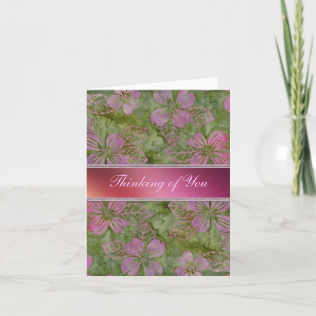 Vintage Garden Thinking of You Card (Front)