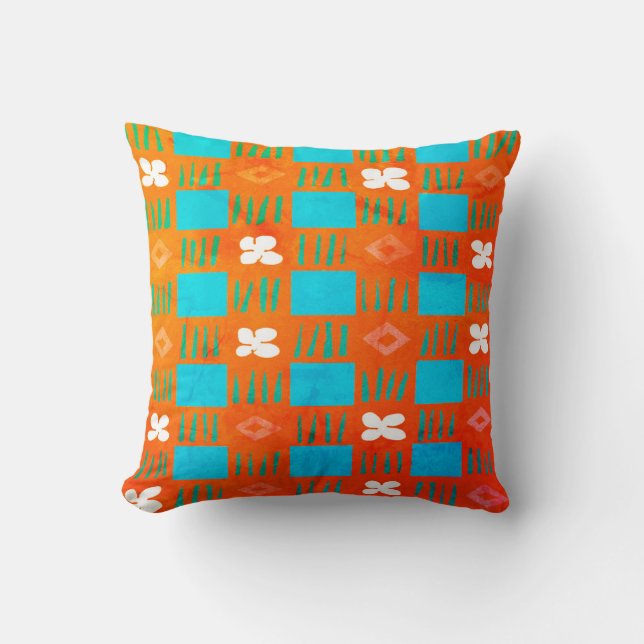 Vintage Garden Throw Pillow (Front)