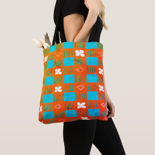 Vintage Garden Tote Bag (Close Up)
