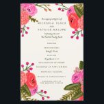 Vintage Garden Wedding Programs<br><div class="desc">Hand painted red and pink floral design by Shelby Allison. Perfect for a rustic spring time wedding! For matching invitations,  reply cards,  stickers and other items click on the link below to view the entire Vintage Garden Collection.</div>