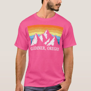 Vintage Gardiner Oregon Mountain Hiking Souvenir P T-Shirt