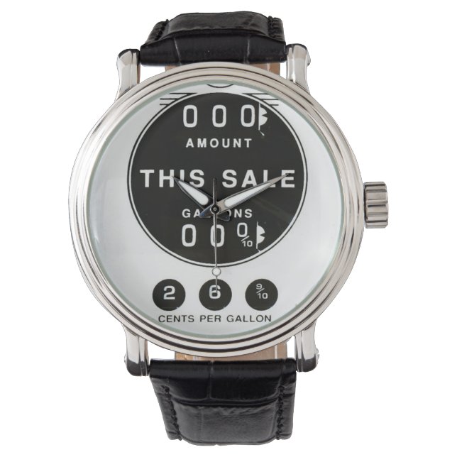 Vintage Gas Pump Face Watch (Front)