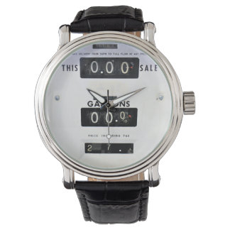Vintage Gas Pump Face Watch