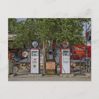 Vintage Gas Station photo Postcard