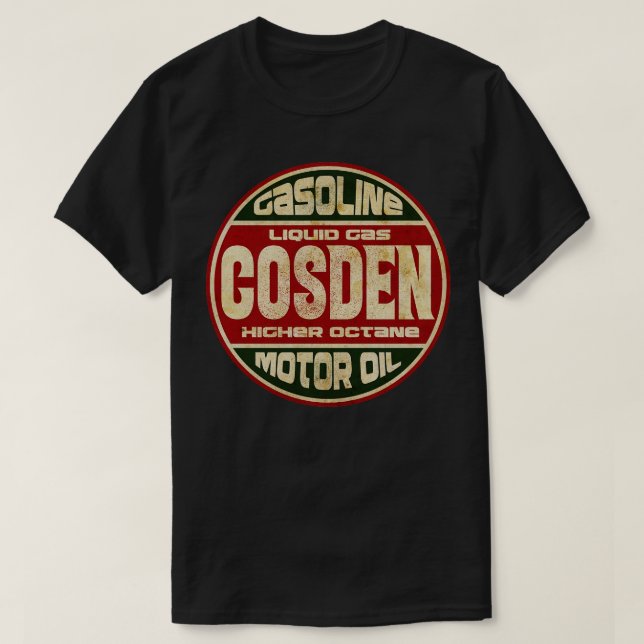 Vintage Gasoline Motor Oil T-Shirt (Design Front)