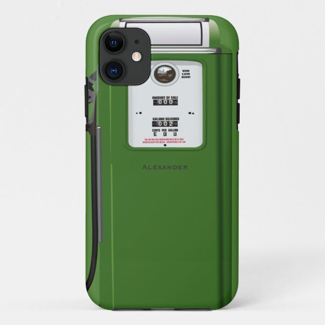 Vintage Gasoline Pump Case-Mate iPhone Case (Back)