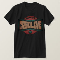 Vintage gasoline sign retro badge costumisable T-