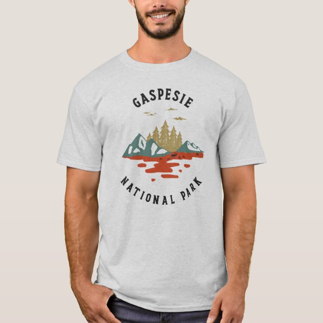 Vintage Gaspesie National Park T-Shirt (Front)