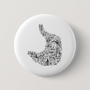 Vintage Gastroenterology - gastroenterologist gift 6 Cm Round Badge