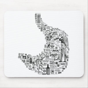 Vintage Gastroenterology - gastroenterologist gift Mouse Pad