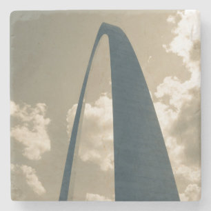 Vintage Gateway Arch Stone Coaster