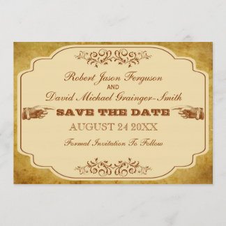 Vintage Gay Save The Date