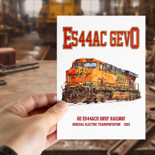 Vintage GE ES44AC GEVO Diesel Locomotive  Postcard