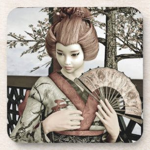 Vintage Geisha Coaster