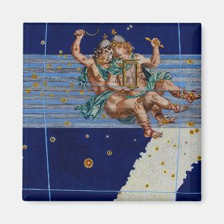 Vintage Gemini Star Chart Magnet