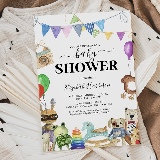 Vintage Gender Neutral Baby Shower Invitation (Creator Uploaded)