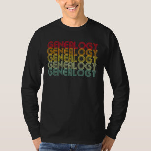 Vintage Genealogist Genealogy Ancestry Roots Famil T-Shirt