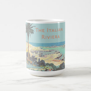 Vintage Genoa Italian Riviera Travel Poster 1931 Coffee Mug