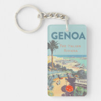Vintage Genoa Italian Riviera Travel Poster 1931
