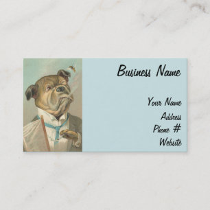 Vintage Gentleman Dog Business Card