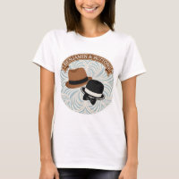 Vintage gentleman style graphic T-shirt product