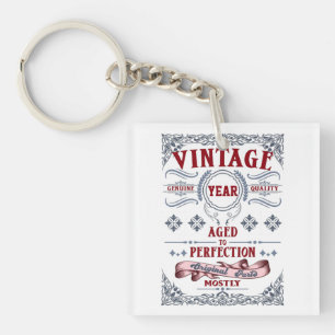 Vintage Genuine Quality Aged to Perfection Key Ring