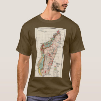 Vintage Geological Map of Madagascar 1922 T-Shirt