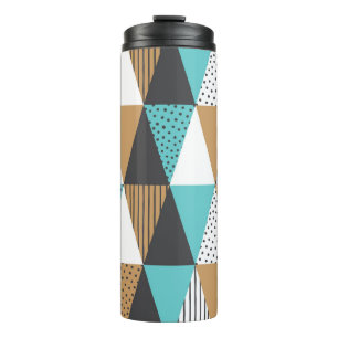 Vintage Geometric: Abstract Illustration. Thermal Tumbler