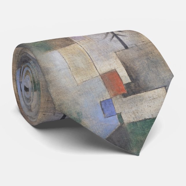 Vintage Geometric Canvas - Abstract Art Tie (Rolled)