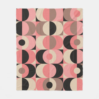 Vintage Geometric: Classic Seamless Pattern Fleece Blanket