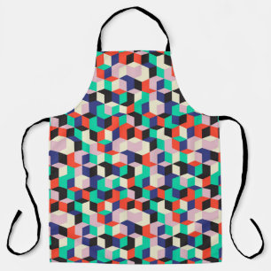 Vintage geometric, diamond shape pattern. apron