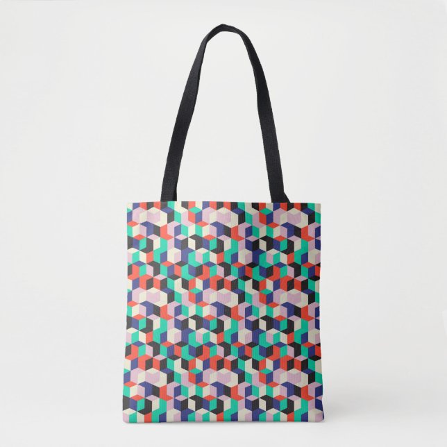 Vintage geometric, diamond shape pattern. tote bag (Front)
