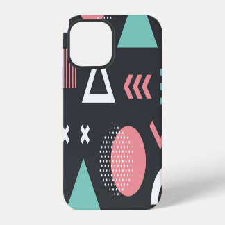 Vintage geometric figures: seamless design. iPhone 12 case