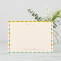 Vintage Geometric Pastels Personalised Baby Shower