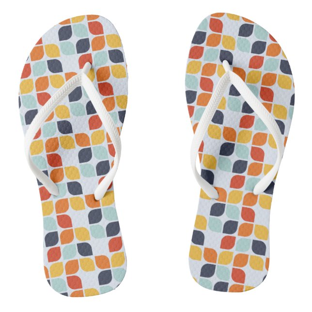 Vintage Geometric Pattern Jandals (Footbed)