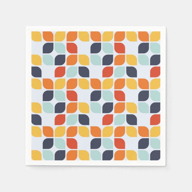 Vintage Geometric Pattern Napkin (Front)