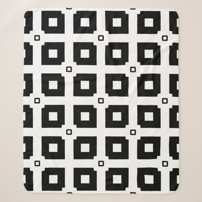 Vintage geometric pattern. Repeating elements styl Sherpa Blanket (Front)