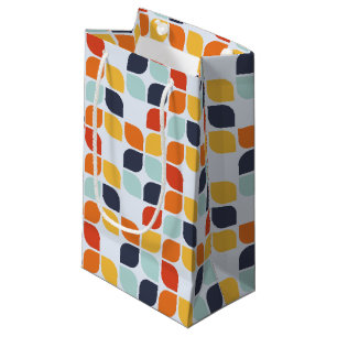 Vintage Geometric Pattern Small Gift Bag