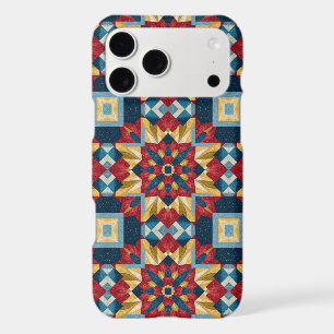 vintage Geometric Quilt Block Art Pattern