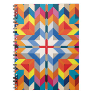 Vintage Geometric: Scandinavian Colour Blocks Notebook