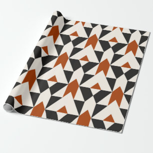 Vintage geometric seamless pattern with lines and  wrapping paper