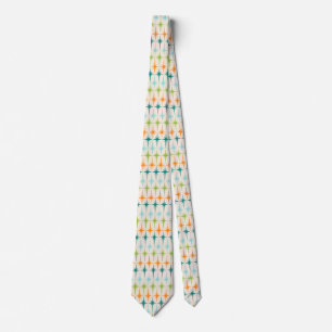 Vintage Geometric Starbursts Tie