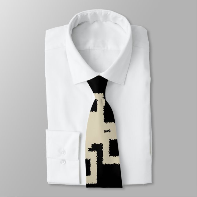 Vintage Geometric Tie (Tied)