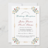 Vintage Geometry Classical Motif Wedding Reception