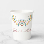 Vintage Geometry Intricate Classical Motif Wedding Paper Cups<br><div class="desc">Beautiful Invitation to celebrate Special occasions and festivals comes with digital and E-invitation as per your request. We would love to replicate our designs to make multiple products like rsvp cards, labels envelopes, and more. Customisation is available for ready to print on request at info@shamaurcreatif@gmail.com. Look Forward to hearing from...</div>