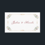 Vintage Geometry Intricate Classical Motif Wedding Place Card<br><div class="desc">Beautiful Invitation to celebrate Special occasions and festivals comes with digital and E-invitation as per your request. We would love to replicate our designs to make multiple products like rsvp cards, labels envelopes, and more. Customisation is available for ready to print on request at info@shamaurcreatif@gmail.com. Look Forward to hearing from...</div>