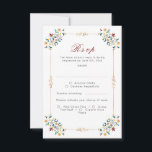 Vintage Geometry Intricate Classical Motif Wedding RSVP Card<br><div class="desc">Beautiful Invitation to celebrate Special occasions and festivals comes with digital and E-invitation as per your request. We would love to replicate our designs to make multiple products like rsvp cards, labels envelopes, and more. Customisation is available for ready to print on request at info@shamaurcreatif@gmail.com. Look Forward to hearing from...</div>