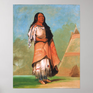 Vintage George Catlin, Indian Maiden Poster