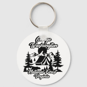 Vintage George Washington National Forest Virginia Key Ring